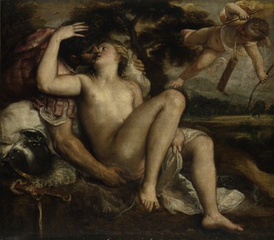 Mars, Venus und Amor, ca. 1530 von Tiziano Vecelli