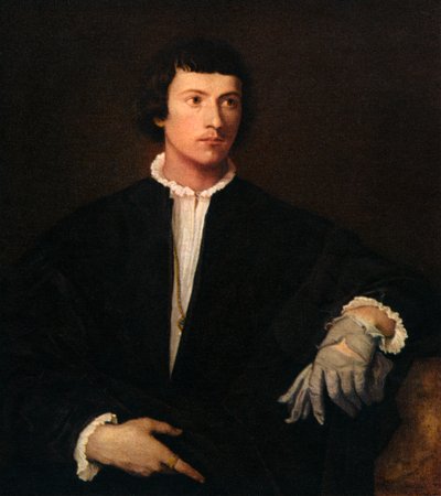 Der Mann mit dem Handschuh, ca. 1520, 1937 von Tiziano Vecelli