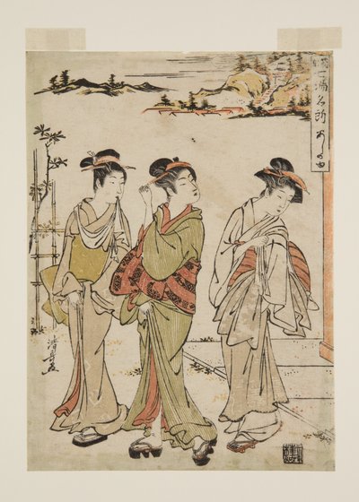 Ashinoyu von Torii Kiyonaga