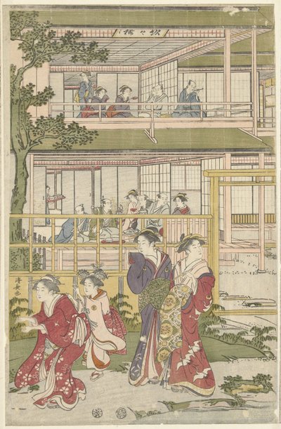 Blindekuh spielen von Torii Kiyonaga