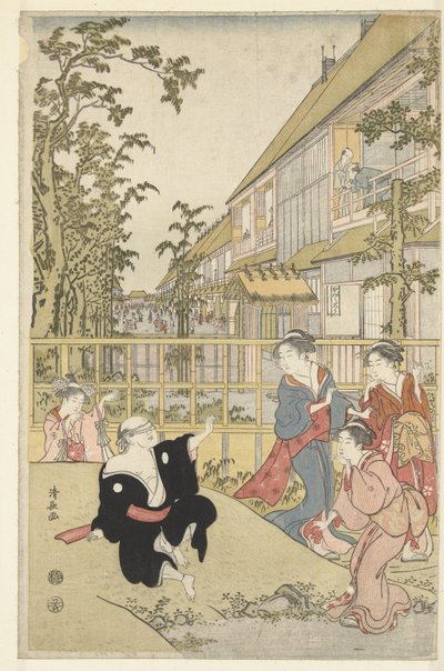 Blindekuh spielen von Torii Kiyonaga