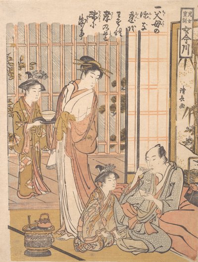 Vergessene kindliche Pietät, ca. 1781 von Torii Kiyonaga