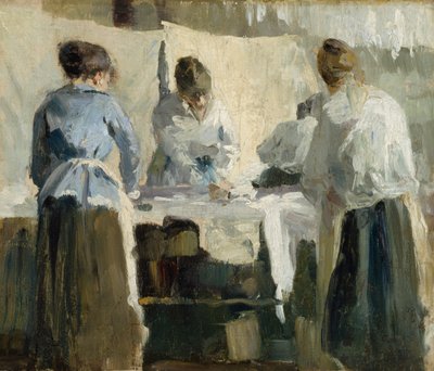 Französische Frauen beim Bügeln, 1889 von Torsten Wasastjerna