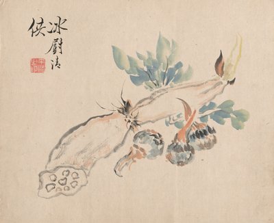 Lotuswurzel und Natternzunge von Tsubaki Chinzan