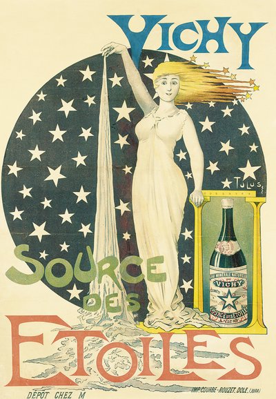 Vichy, Quelle der Sterne, ca. 1900 von Tulus Tulus