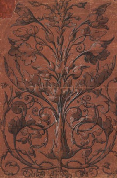 Symmetrische Pflanzenornamentik von Ubekendt tysk 1520