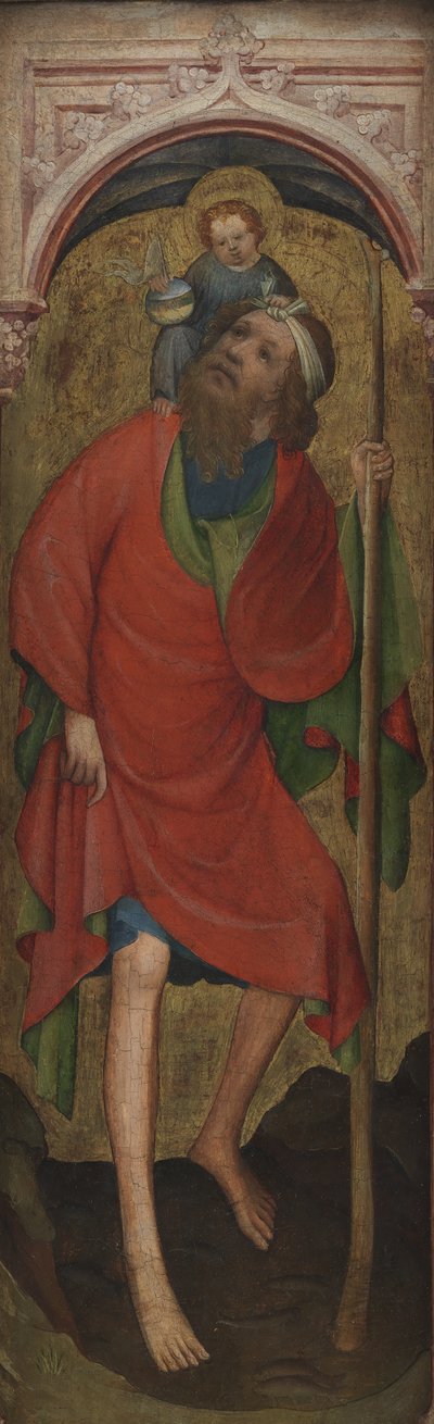 St. Christophorus mit dem Kind von Ubekendt tysk omkring 1400