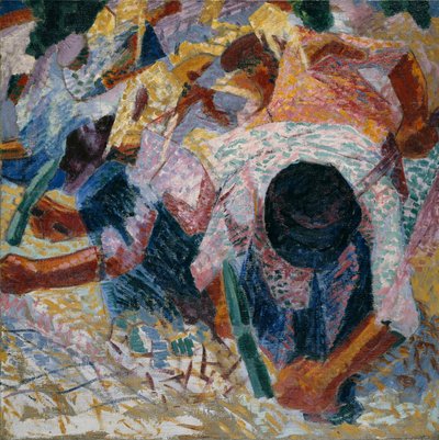 Die Straßenpflasterer von Umberto Boccioni