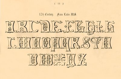13. Jahrhundert. Aus lateinischem Manuskript, 1862 von Unbekannt