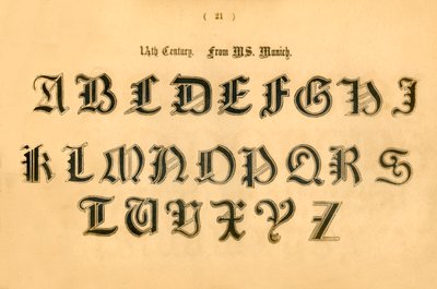 14. Jahrhundert. Aus MS. München, 1862 von Unbekannt