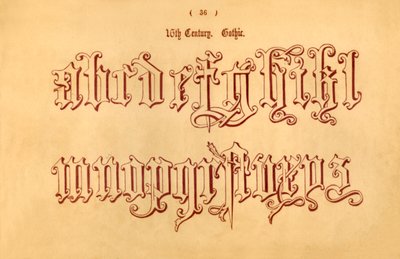 16. Jahrhundert. Gotik, 1862 von Unbekannt