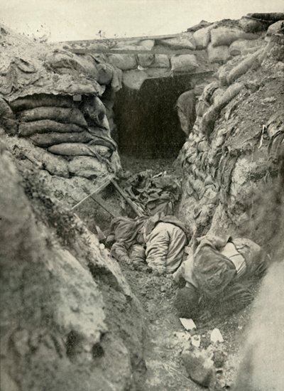 Ein eroberter deutscher Graben, 1919 von Unbekannt