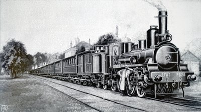 Ein französischer Staatsbahnzug von Unbekannt