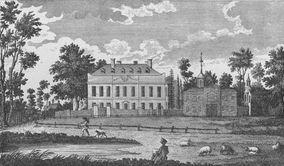 Ein Herrenhaus am Stockwell Common, 1792, 1912 von Unbekannt