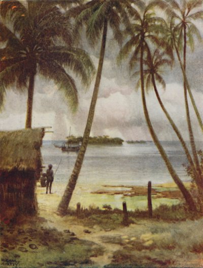 Eine Lagune, Salomonen, 1923 von Unbekannt