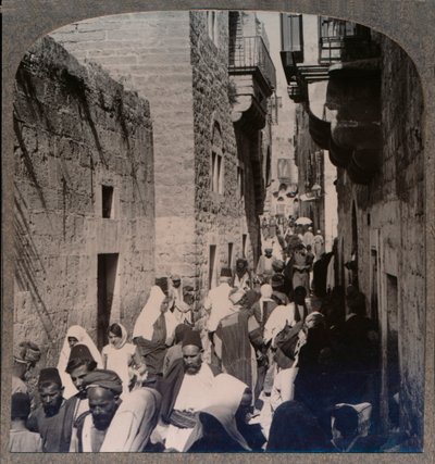 Eine Straße in Bethlehem, ca. 1900 von Unbekannt