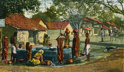 Ein Dorf in der Präsidentschaft Bombay, 1906 von Unbekannt