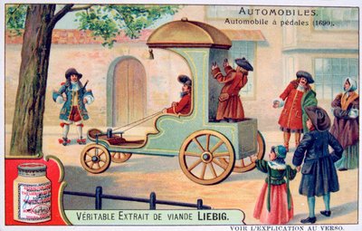 Ein Auto mit Pedalen, 1690, um 1900 von Unbekannt