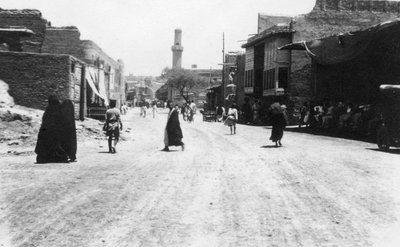 Eine Straße in Bagdad, Mesopotamien, Erster Weltkrieg, 1918 von Unbekannt