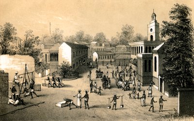 Eine Straße in Bombay von Unbekannt