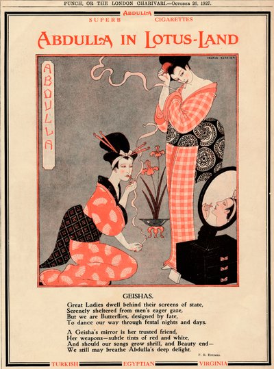 Abdulla im Lotusland - Geishas, 1927 von Unbekannt