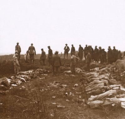 Nach dem Angriff, Dompierre, Nordfrankreich, um 1914-1918 von Unbekannt