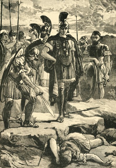 Alexander und der Körper des Darius, 1890 von Unbekannt