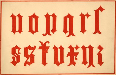 Alphabet, archaische Buchstaben, Kleinbuchstaben von Unbekannt