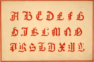 Alphabet, Buchstaben A-Z, Großbuchstaben von Unbekannt