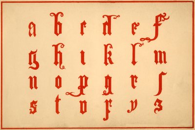 Alphabet, Buchstaben a-z, Kleinbuchstaben von Unbekannt