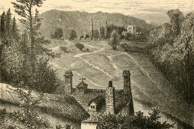 Amesbury, Blick auf das Lager von Vespasian, 1898 von Unbekannt