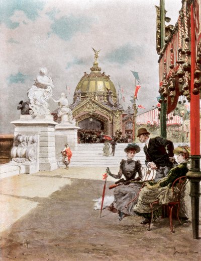 Ein Nachmittag auf der Ausstellung, 1889 von Unbekannt