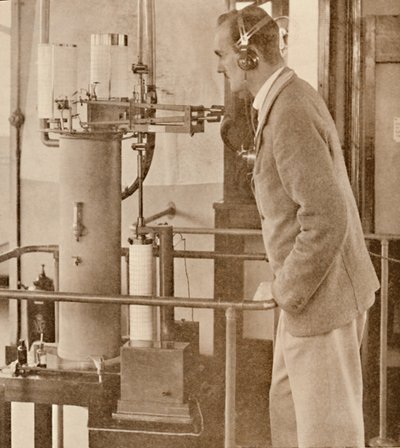 Ein Luftschiff-Wetterzentrum, 1927 von Unbekannt
