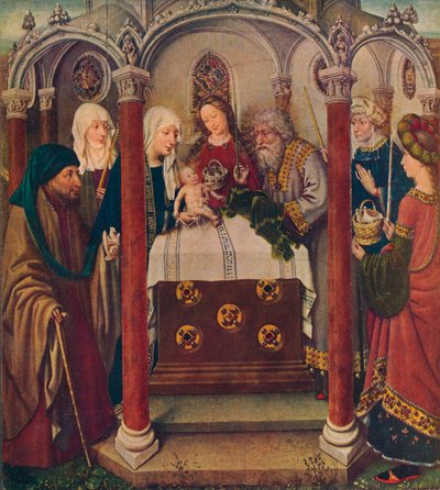Ein Altarbild von Der Meister von Flemalle, 1907 von Unbekannt