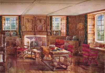 Ein elisabethanisches Wohnzimmer von Unbekannt