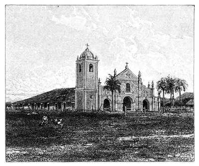 Eine alte Jesuitenkirche, Pirayu, Paraguay, 1895 von Unbekannt