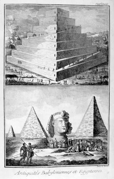 Antiquitäten von Babylonien und Ägypten, 1751-1777 von Unbekannt