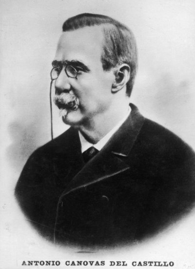 Antonio Cánovas del Castillo, spanischer Premierminister, um 1910 von Unbekannt