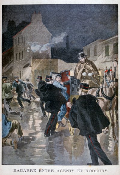 Verhaftet von der Polizei, Paris, 1900 von Unbekannt