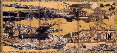 Ankunft der südlichen Barbaren, ca. 1600 von Unbekannt