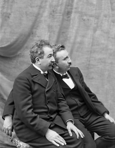 Auguste und Louis Lumière, 1895 von Unbekannt