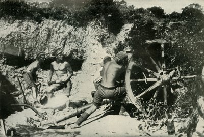 Australische Kanoniere auf der Halbinsel Gallipoli, 1919 von Unbekannt