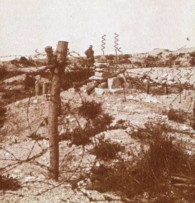 Stacheldraht, Craonne, Nordfrankreich, ca. 1914-ca. 1918 von Unbekannt