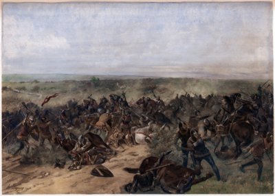 Schlacht von Crécy, 26. August 1346 von Unbekannt
