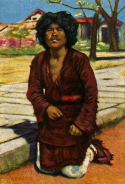 Bettler, Zentralchina, ca. 1928 von Unbekannt