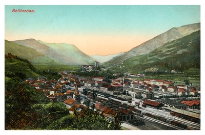 Bellinzona, Schweiz, frühes 20. Jahrhundert von Unbekannt