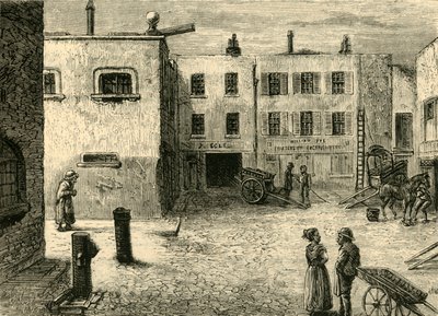 Bleeding Heart Yard, um 1872 von Unbekannt