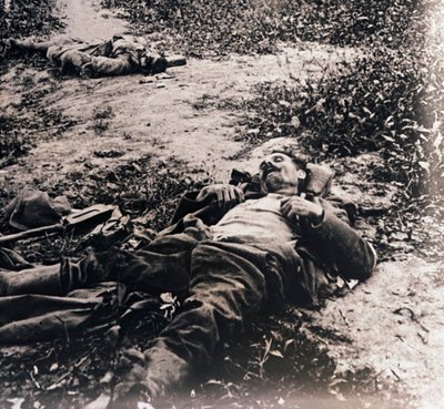 Leichen toter Soldaten, um 1914-1918 von Unbekannt