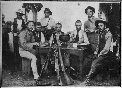 Buren-Telegraphisten beim Tee, 1900 von Unbekannt