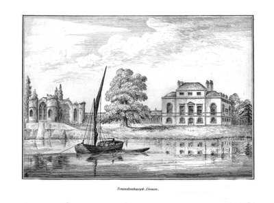 Brandenburgh House, ca. 1790, 1795 von Unbekannt